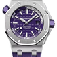 Audemars Piguet Royal Oak Offshore Diver - 42 MM - Stainless Steel - Purple Dial - Purple Rubber Strap - 15710ST.OO.A077CA.01