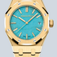 Audemars Piguet - Royal Oak - 37 MM - Yellow Gold - Limited Edition - Turquoise Dial - 15550BA.OO.1356BA.01