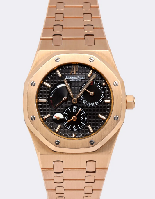 Audemars Piguet - Royal Oak - Dual Time - 39 MM - Rose Gold - Black Dial - 26120OR.OO.D002CR.01