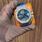 Audemars Piguet Royal Oak Concept Titanium Flying Tourbillon 44 MM - Blue Rubber Strap - White Gold Dial - 26589IO.OO.D030CA.01