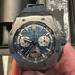 Audemars Piguet Royal Oak Offshore Titanium Selfwinding Chronograph 43 MM - Blue Rubber Strap - Blue Dial - 26420TI.OO.A027CA.01