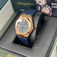 Audemars Piguet Royal Oak Pink Gold Selfwinding 41 MM - Blue Leather Strap - Bleu Nuit Dial - 15510OR.OO.D315CR.01