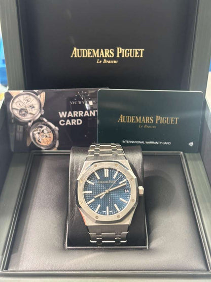 Audemars Piguet Royal Oak Stainless Steel Selfwinding 41 MM - Stainless Steel Bracelet - Bleu Nuit Dial - 15510ST.OO.1320ST.06