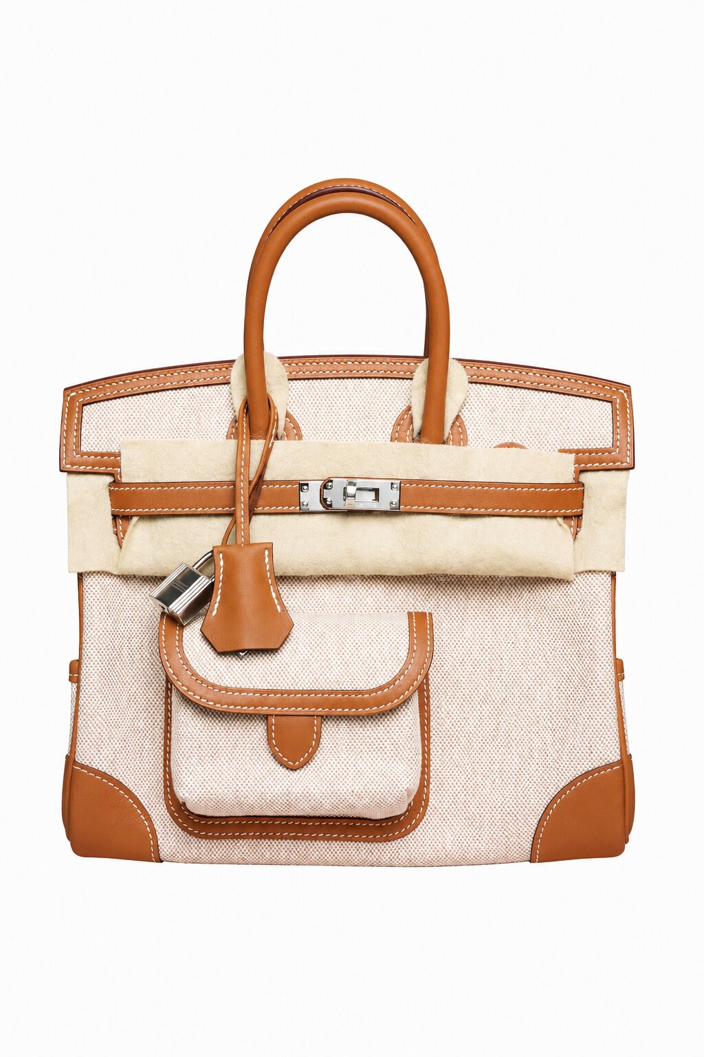 Hermès Birkin 25 Cargo - Gold - Toile & Swift - Palladium Hardware - B25GTSPHW