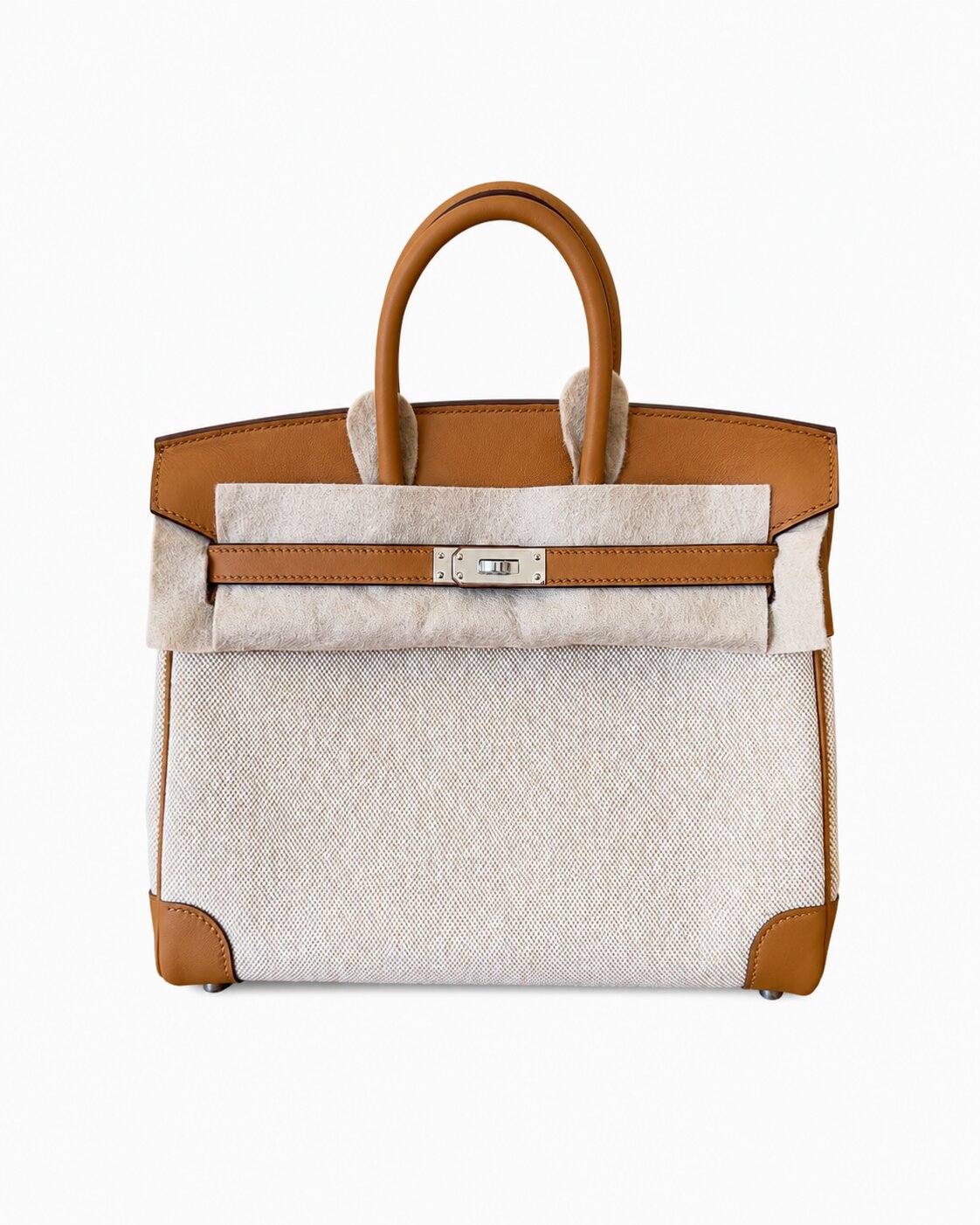 Hermès Birkin 25 - Sesame - Toile & Swift - Palladium Hardware - B25STSPHW