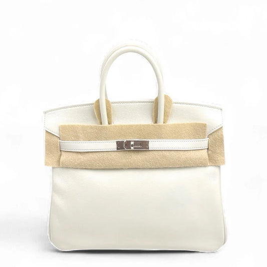 Hermès Birkin 25 - White - Swift - Palladium Hardware - B25WSPHW