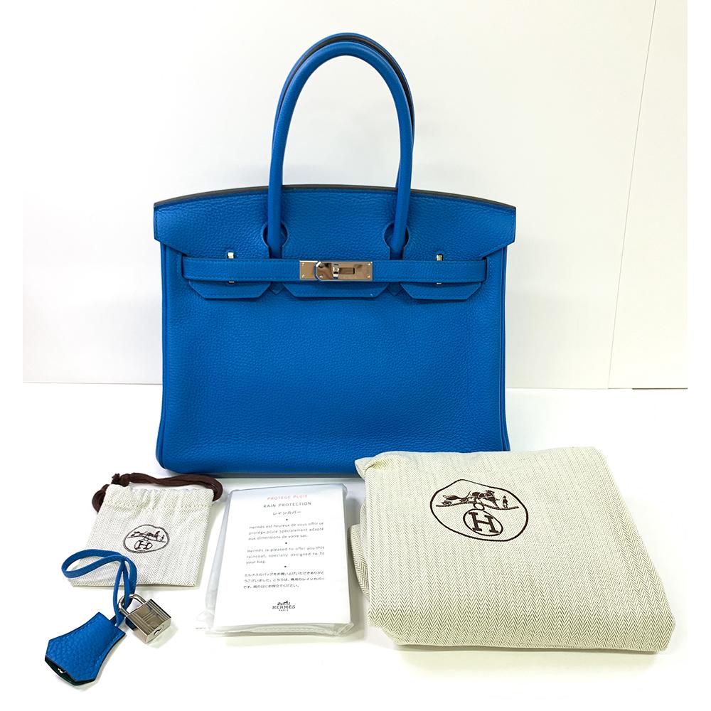 Hermès Birkin 30 - Bleu Jean - Togo - Palladium Hardware - B30BLTPHW