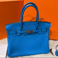 Hermès Birkin 30 - Bleu Jean - Togo - Palladium Hardware - B30BLTPHW