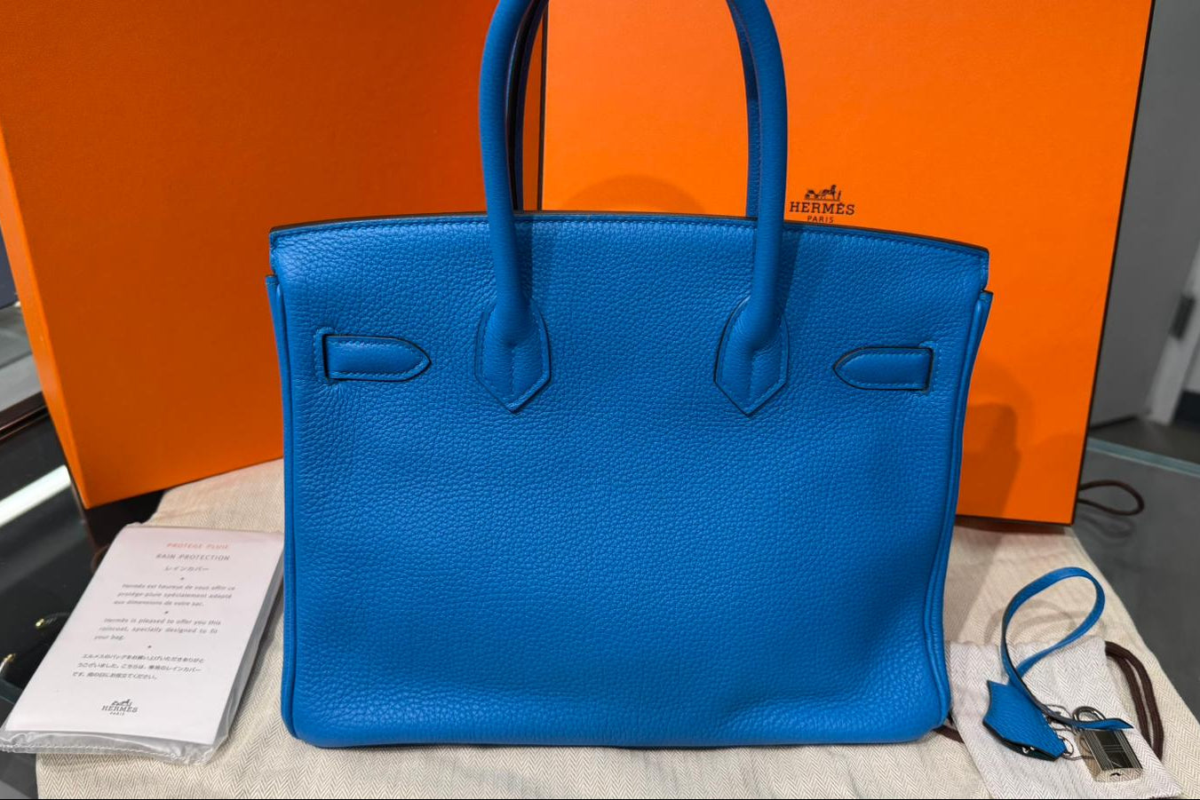 Hermès Birkin 30 - Bleu Jean - Togo - Palladium Hardware - B30BLTPHW