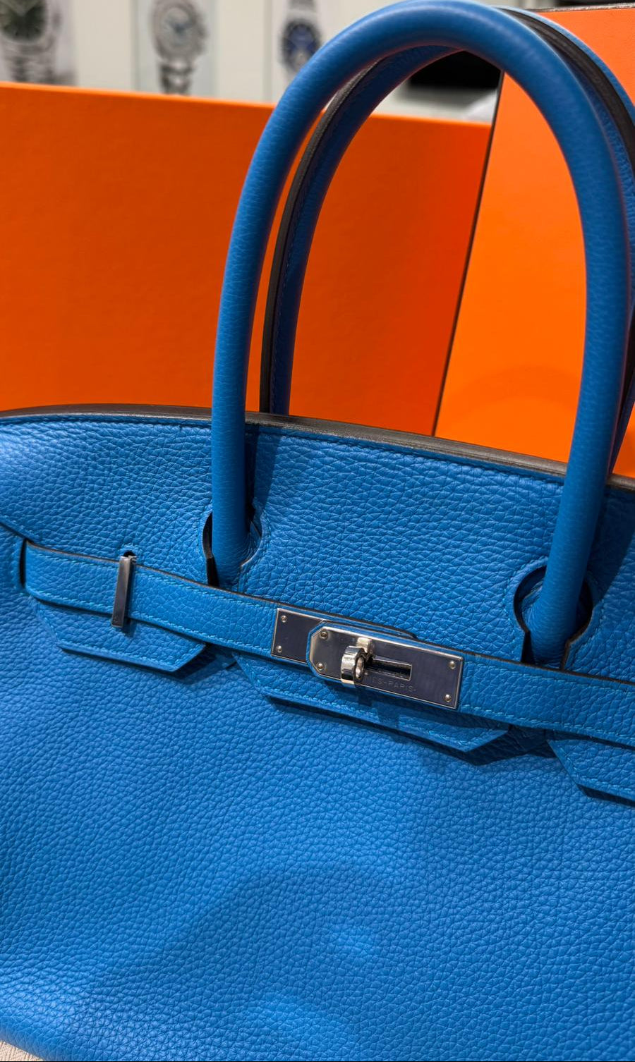 Hermès Birkin 30 - Bleu Jean - Togo - Palladium Hardware - B30BLTPHW