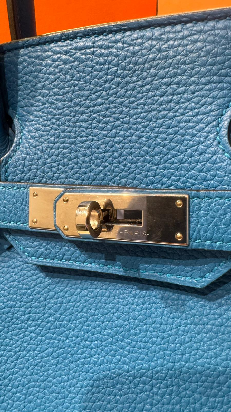 Hermès Birkin 30 - Bleu Jean - Togo - Palladium Hardware - B30BLTPHW