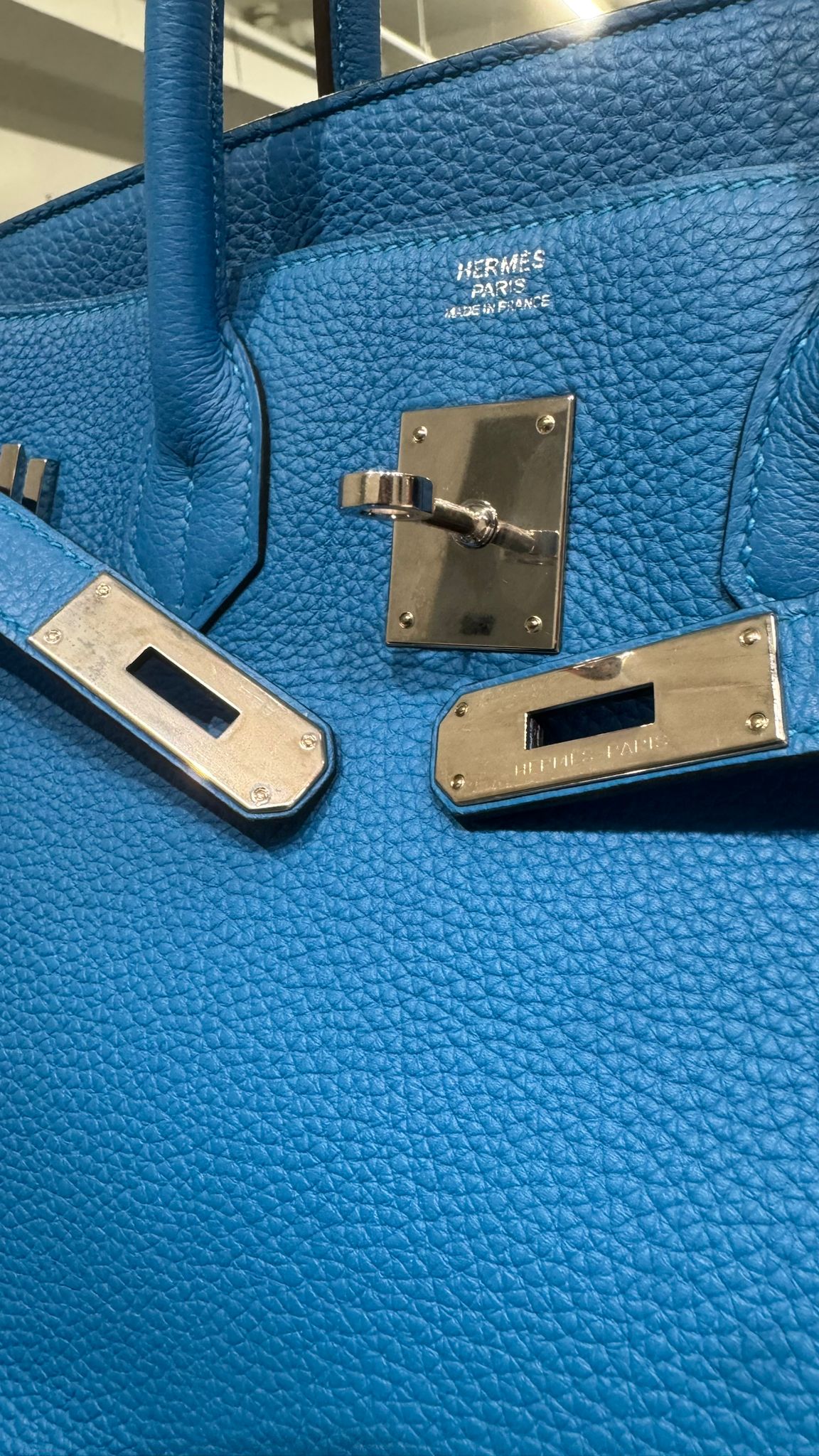 Hermès Birkin 30 - Bleu Jean - Togo - Palladium Hardware - B30BLTPHW