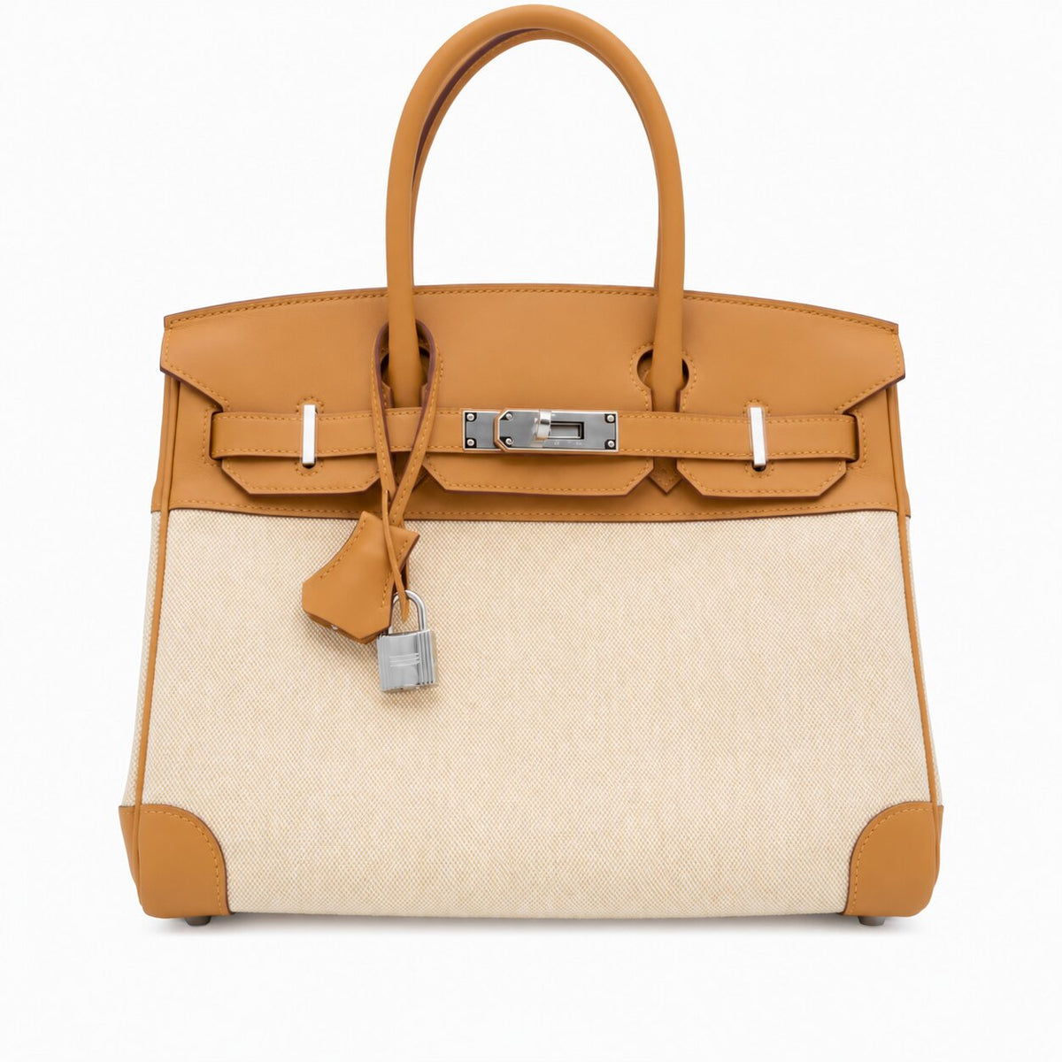 Hermès Birkin 30 - Sesame - Toile & Swift - Palladium Hardware - B30STSPHW