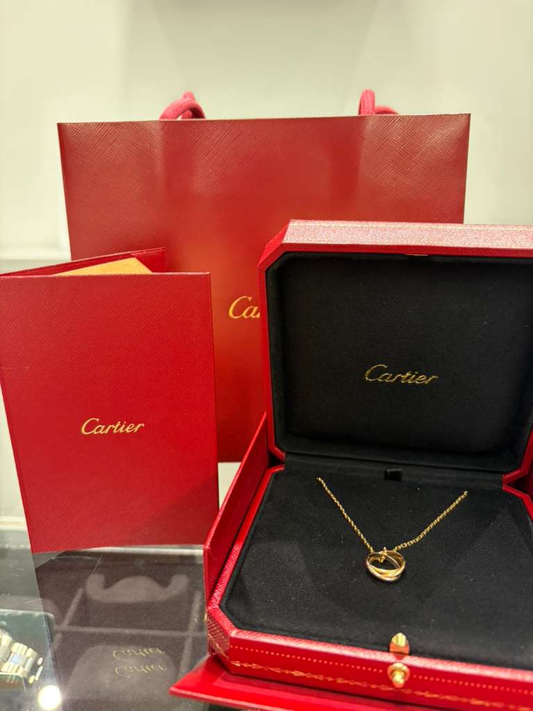 Cartier Trinity Necklace Small Model - 38 to 42 cm - White, Yellow and Rose Gold - B7224817