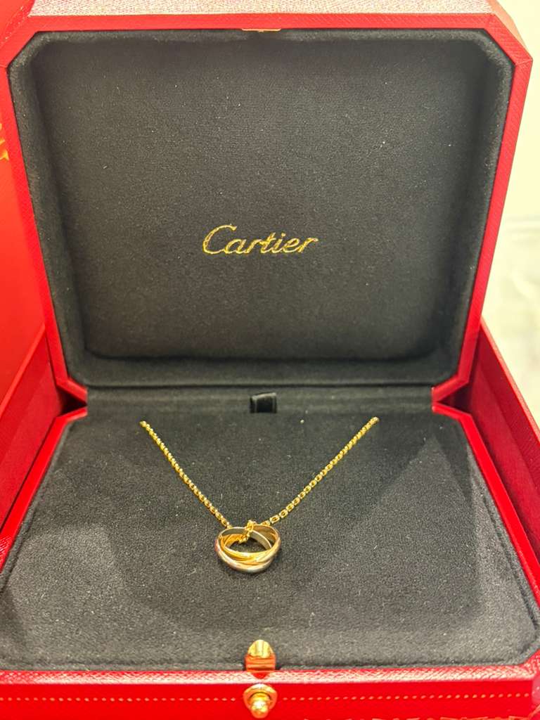 Cartier Trinity Necklace Small Model - 38 to 42 cm - White, Yellow and Rose Gold - B7224817
