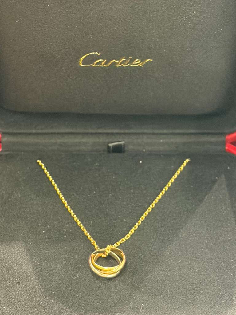 Cartier Trinity Necklace Small Model - 38 to 42 cm - White, Yellow and Rose Gold - B7224817