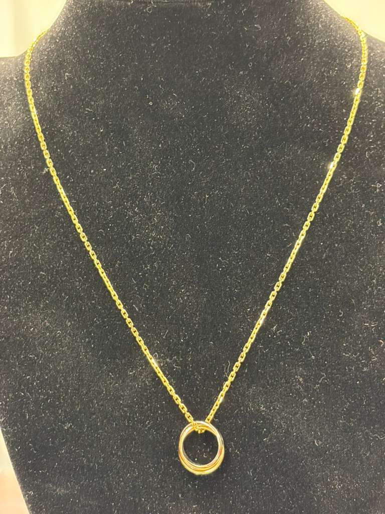 Cartier Trinity Necklace Small Model - 38 to 42 cm - White, Yellow and Rose Gold - B7224817