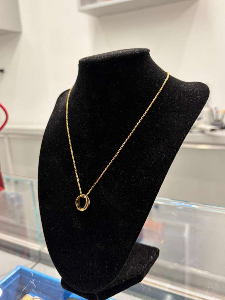 Cartier Trinity Necklace Small Model - 38 to 42 cm - White, Yellow and Rose Gold - B7224817