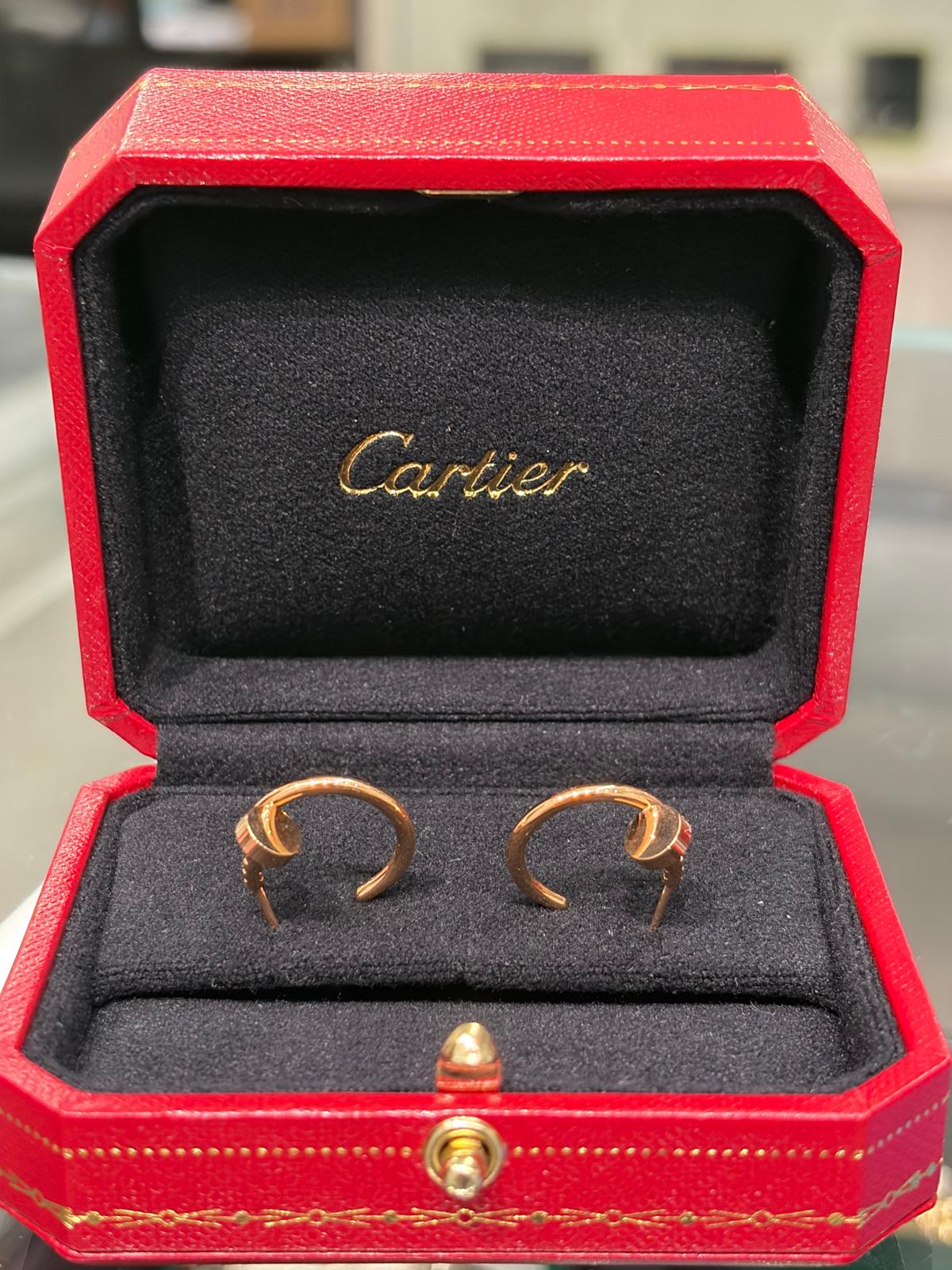 Cartier Juste Un Clou Earrings - Rose Gold - B8301234