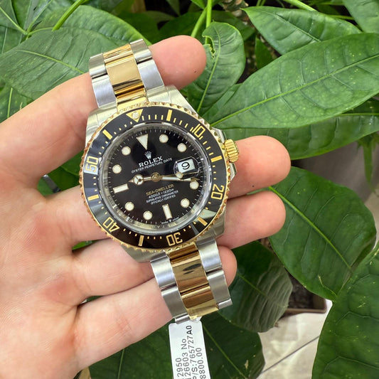 Rolex Stainless Steel & yellow Gold Sea-Dweller Watch - 43 MM - Oyster Bracelet - Black Dial - 126603