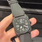 Bell & Ross BR 03 Microblasted Black Ceramic 41 MM - Rubber Bracelet - Black Dial - BR03A-BL-CE/SRB