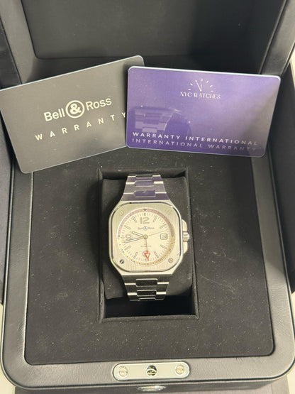 Bell & Ross BR 05 GMT Stainless Steel 41 MM - Stainless Steel Bracelet - White Dial - BR05G-SI-ST/SST