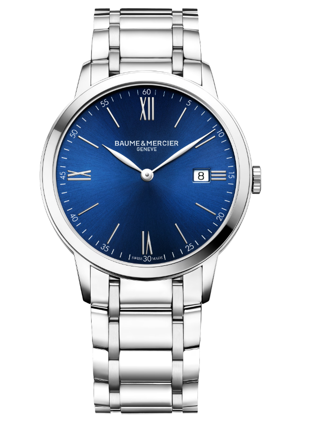 Baumé & Mercier Classima - Stainless Steel - 40 MM  - Blue Dial - 10382