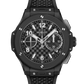 Hublot Big Bang Original Unico Black Magic - Black Ceramic - 43 MM - Black Rubber Strap - Black Stamped "Carbon Effect" Dial - 431.CI.1370.RX