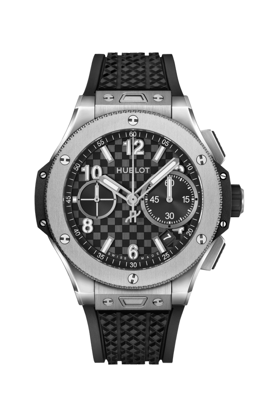 Hublot Big Bang Original Unico - Titanium - 43 MM - Black Rubber Strap - Black Stamped "Carbon Effect" Dial - 431.NX.1370.RX