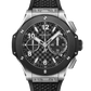Hublot Big Bang Original Unico - Titanium - Ceramic Bezel - 43 MM - Black Rubber Strap - Black Stamped "Carbon Effect" Dial - 431.NM.1370.RX