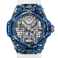 Hublot Big Bang Tourbillon Novak Djokovic G.O.A.T. Edition Blue - Blue Special Composite - 44 MM - White Calfskin Leather Strap - Sapphire Crystal Dial - 429.QKB.0120.NR.DJO26