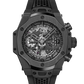 Hublot Big Bang Unico SR_A Samuel Ross All Black - Limited Edition - Black Ceramic - 42 MM - Black Honeycomb Rubber Strap - Matte Black Skeleton Dial - 441.CX.1140.RX.SRA26