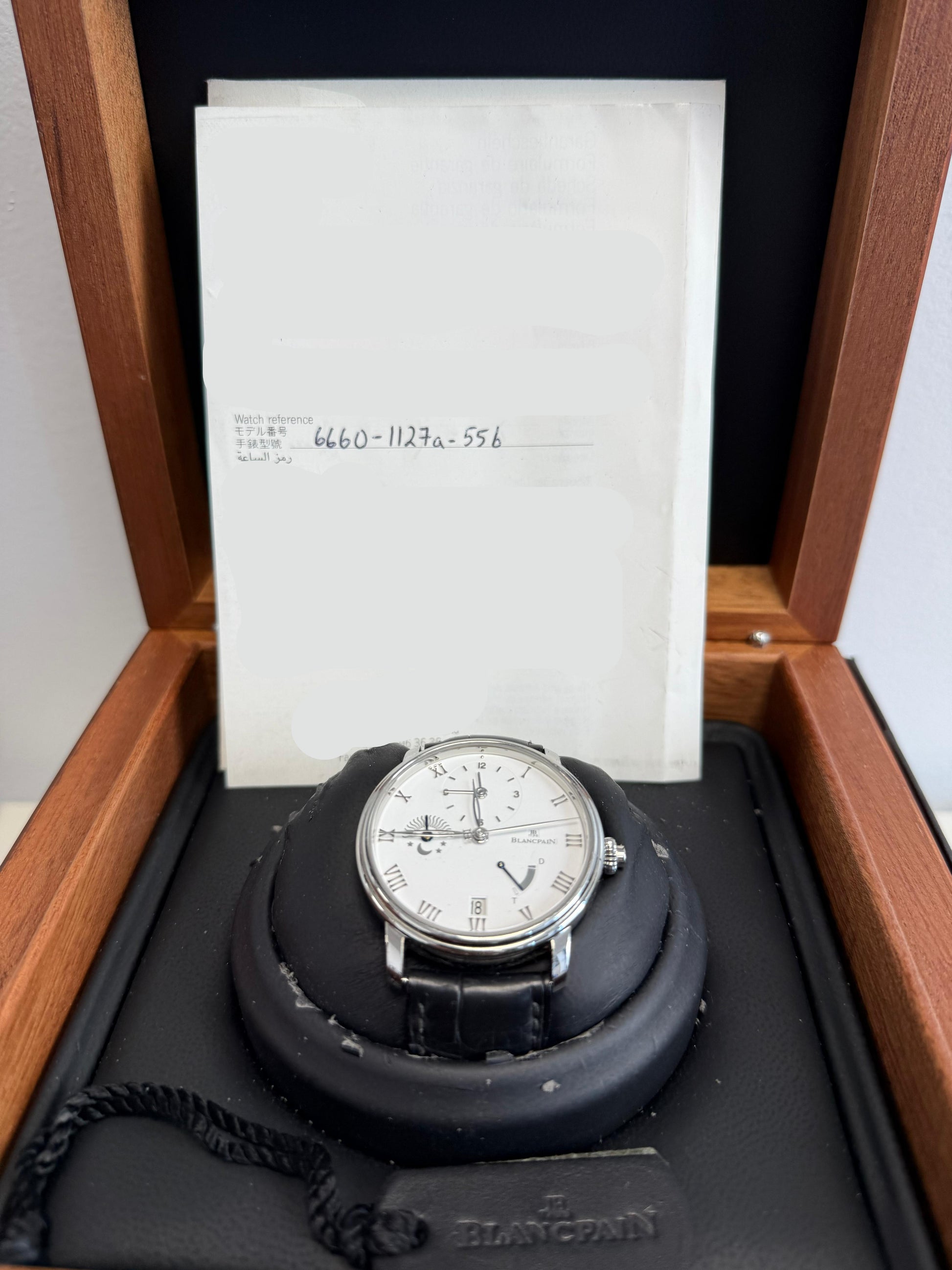 Blancpain - Villeret Demi-Fuseau Horaire - 40 MM - Steel Case - White Dial - 6660 1127A 55B