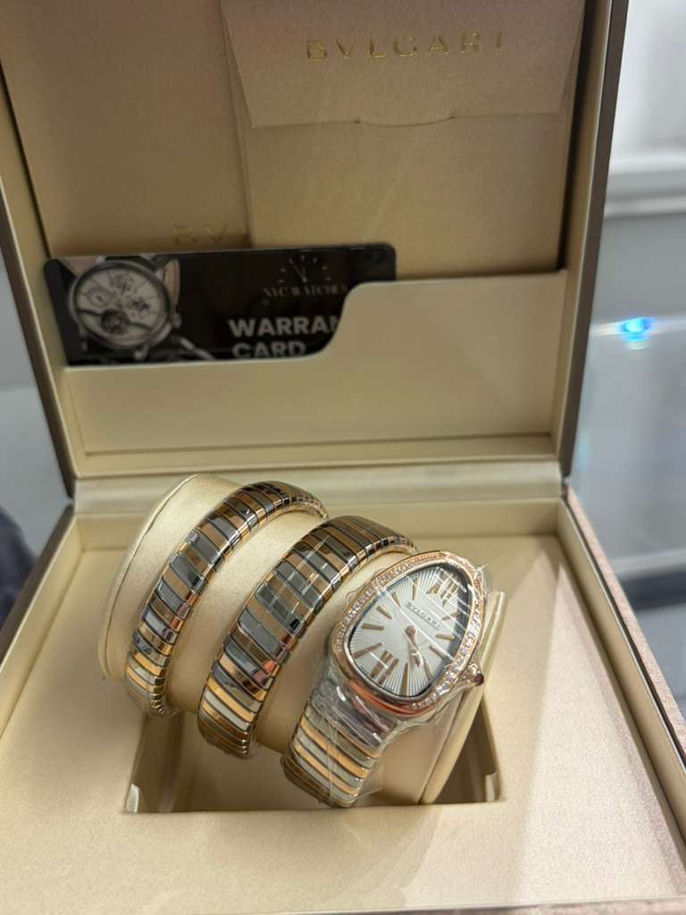 Bvlgari Serpenti Tubogas - 35 MM - Steel and Rose Gold - Silver Dial - 103149