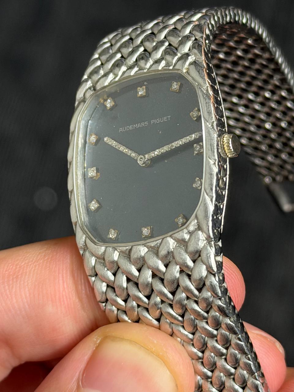 Audemars Piguet Cobra - 18K White Gold - Blue Matte Diamond-Set Dial & Hands - Manual Wind - Ref. C04285 #B22774