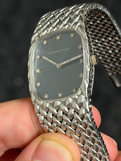 Audemars Piguet Cobra - 18K White Gold - Blue Matte Diamond-Set Dial & Hands - Manual Wind - Ref. C04285 #B22774