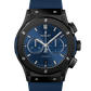 Hublot Classic Fusion Ceramic Blue Chronograph 42 MM - Blue Rubber Strap - Satin Blue Sunburst Dial - 541.CM.7170.RX