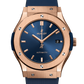 Hublot Classic Fusion King Gold blue 45 MM - Blue Rubber Strap - Blue Dial - 511.OX.7180.RX