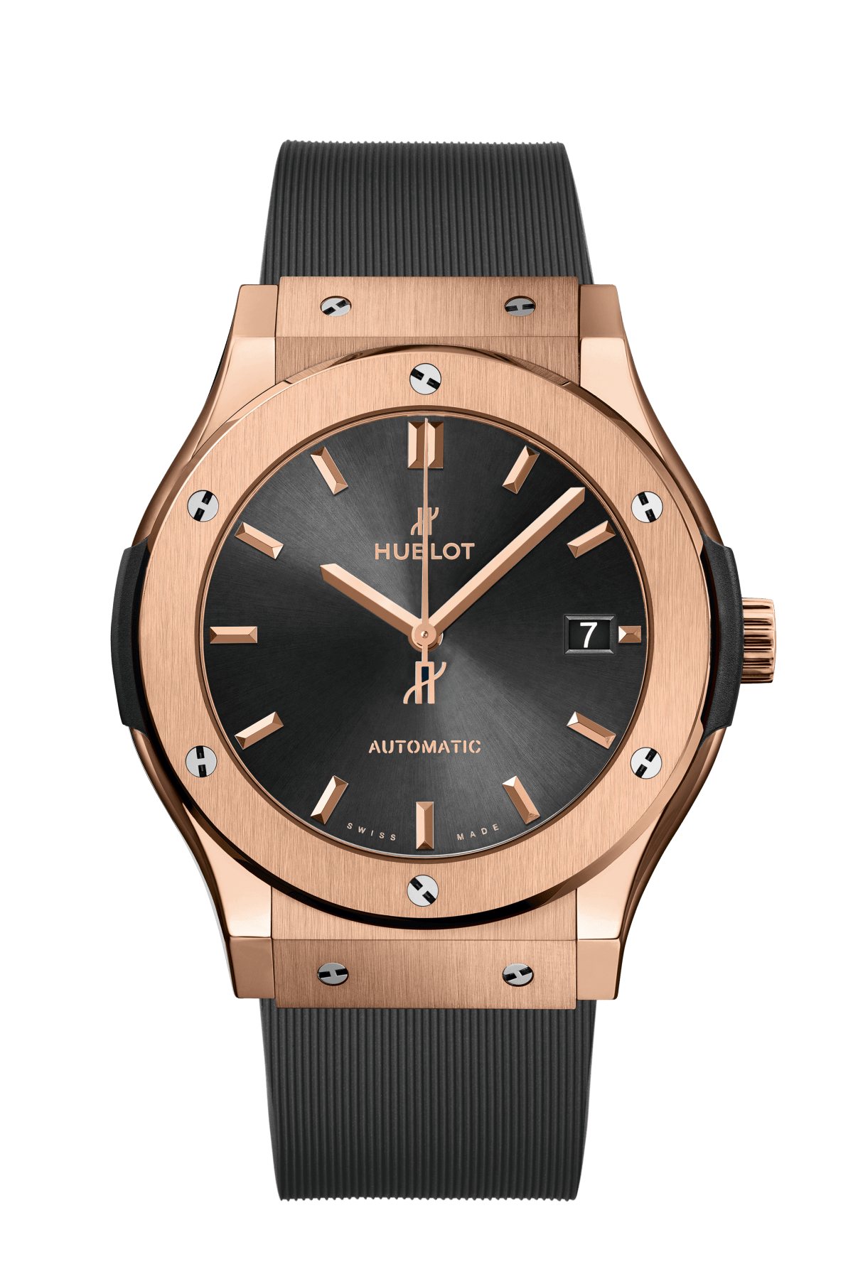 Hublot Classic Fusion Racing Grey King Gold 45 MM - Grey Rubber Strap - Grey Dial - 511.OX.7081.RX