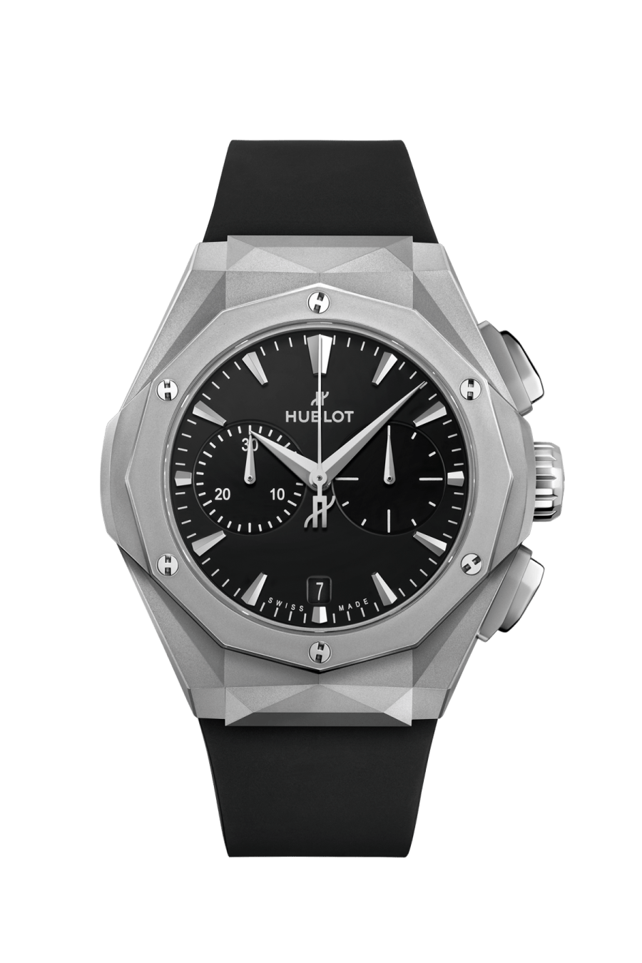 Hublot Classic Fusion Chronograph Classic Fusion Orlinski Titanium 41 MM - Black Rubber Strap - Polished Black Dial - 549.NI.1270.RX.ORL23