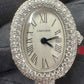 Cartier - Baignoire (Mini model) Size 15 - 18.7 x 24.6 MM - White Gold and Diamond Bracelet and Bezel - Silvered Dial - CRHPI01822