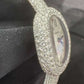 Cartier - Baignoire (Mini model) Size 15 - 18.7 x 24.6 MM - White Gold and Diamond Bracelet and Bezel - Silvered Dial - CRHPI01822