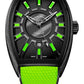 Franck Muller Curvex CX Flash - 36 MM - Carbon - Green Dial - CX 36 SC DT FLASH CARBONE TTNRBR