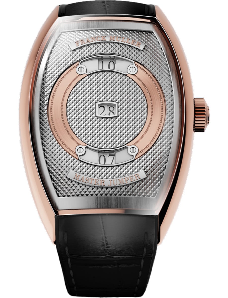 Franck Muller Curvex CX Master Jumper - 40 MM - 18k Rose Gold - Silver Dial - CX38MJ5NACBRSI