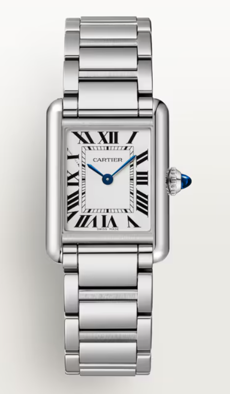 Cartier - Tank Must Solarbeat™ - Small Model - 29.5 MM x 22 MM - Stainless Steel - Silvered Dial - WSTA0121