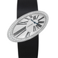 Cartier Baignoire Hypnose de Cartier White Gold 23 x 44 mm - Black Alligator Leather Bracelet - Silvered Dial - Diamond Bezel - WJ301949