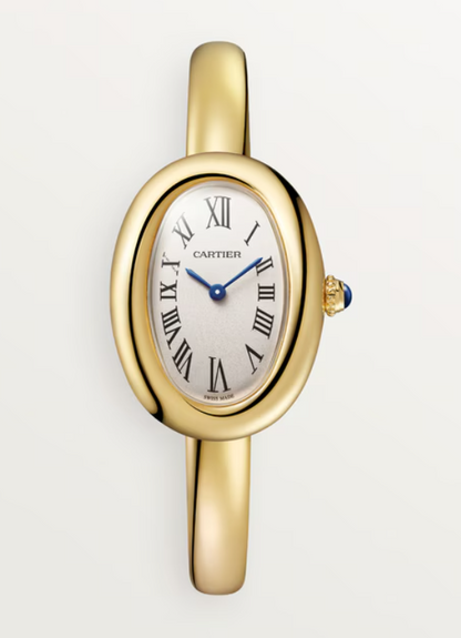 Cartier - Baignoire (Small model) - 23 MM - Yellow Gold - Silvered Dial - WGBA0025 - Size 16