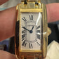 Cartier - Tank Americaine - Ladies Watch - 19.0 MM x 35.0 MM - Yellow Gold - White Dial - W26015K2