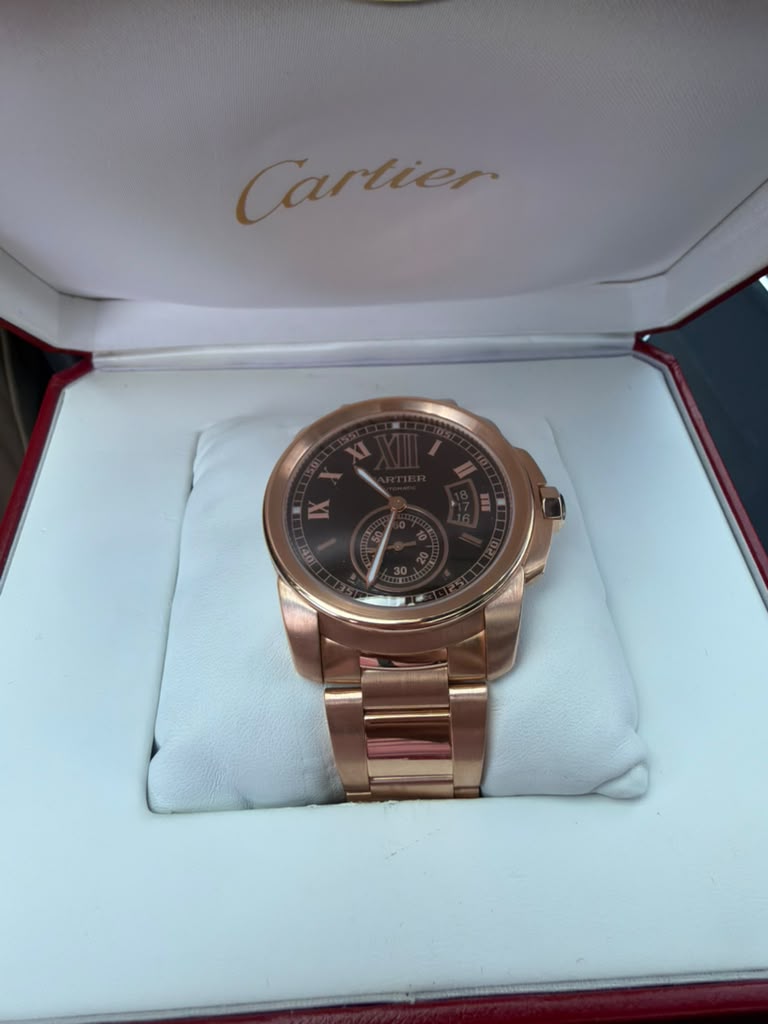 Cartier Calibre de Cartier - Rose Gold - 42 MM - Brown Dial - W7100040