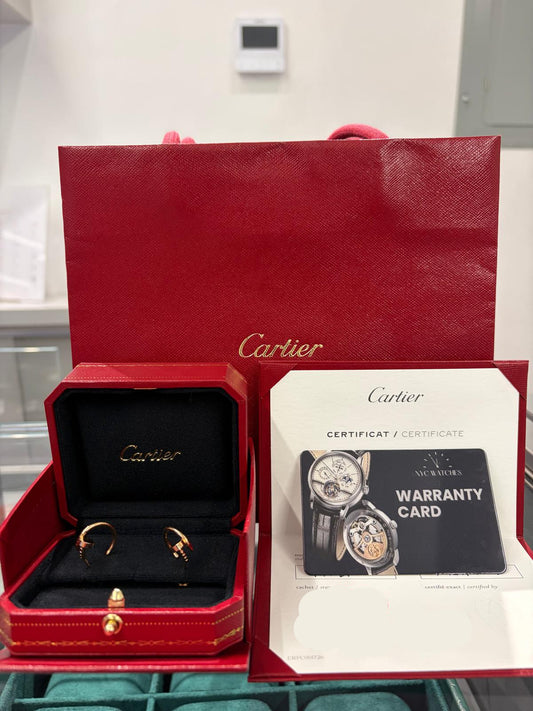 Cartier Juste Un Clou Earrings - Rose Gold - B8301234